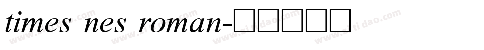 times nes roman字体转换